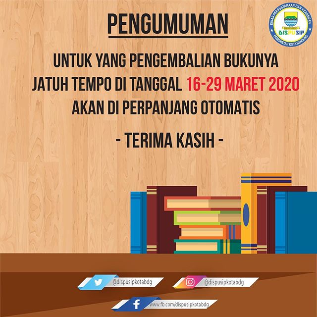 Perpanjangan Otomatis Peminjaman Buku Perpustakaan Daerah Kota Bandung